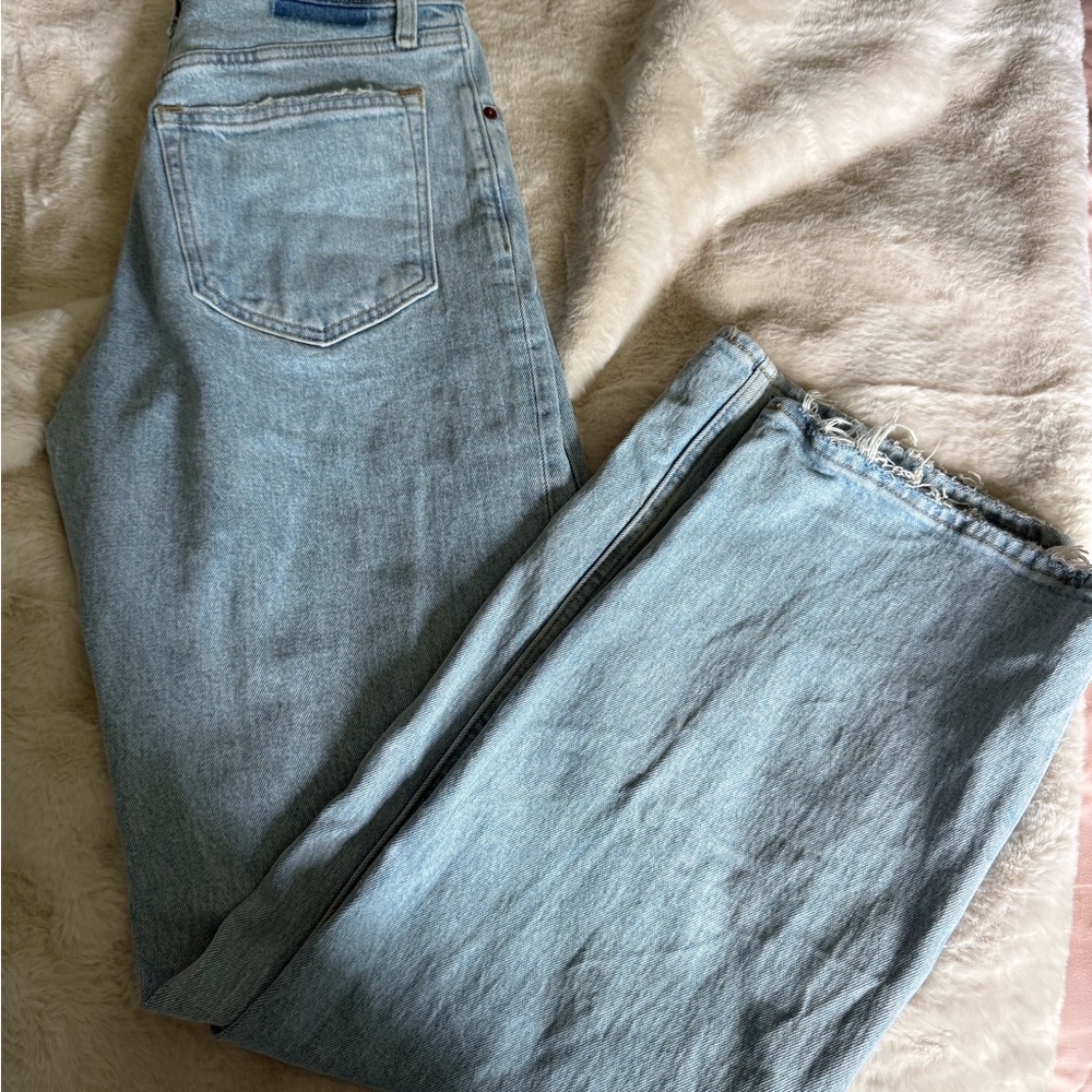 Abercrombie & Fitch Blue Straight Leg Jeans Timeless Design